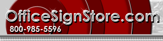 Office Signs Prestige glass or acrylic panel signage